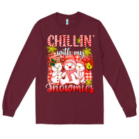 Burgundy chillin  with my red snowmies Long Sleeve Tee - AdoDesignShop