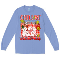 Colony Blue chillin  with my red snowmies Long Sleeve Tee - AdoDesignShop