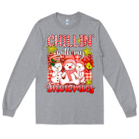 Heather Grey chillin  with my red snowmies Long Sleeve Tee - AdoDesignShop