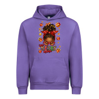 Tulip one merry mama christmas afro messy bun Urban Hoodie - texasbilliewilder