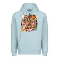 Blue Mist fall  lunch lady Premium Hoodie - BarkalooDesign