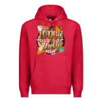 Cardinal fall  lunch lady Premium Hoodie - BarkalooDesign