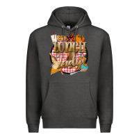 Charcoal Heather fall  lunch lady Premium Hoodie - BarkalooDesign