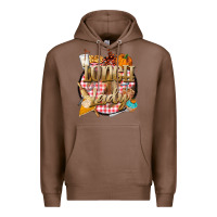 Chestnut fall  lunch lady Premium Hoodie - BarkalooDesign