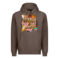 Coffee fall  lunch lady Premium Hoodie - BarkalooDesign