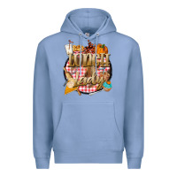 Colony Blue fall  lunch lady Premium Hoodie - BarkalooDesign