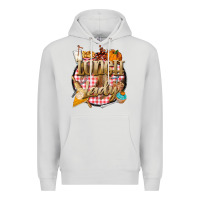Dove Grey fall  lunch lady Premium Hoodie - BarkalooDesign