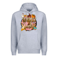 Heather Grey fall  lunch lady Premium Hoodie - BarkalooDesign