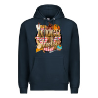 Navy fall  lunch lady Premium Hoodie - BarkalooDesign