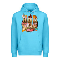 Ocean Blue fall  lunch lady Premium Hoodie - BarkalooDesign