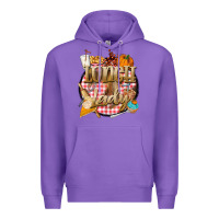 Purple fall  lunch lady Premium Hoodie - BarkalooDesign