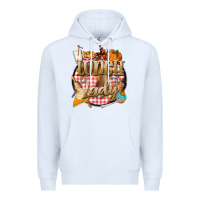 White fall  lunch lady Premium Hoodie - BarkalooDesign