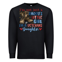 Black i'm not just a daddy's little girl Premium Sweatshirt - MaliasSmallBusiness