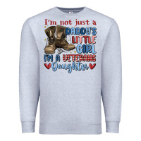 Heather Grey i'm not just a daddy's little girl Premium Sweatshirt - MaliasSmallBusiness