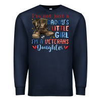 Navy i'm not just a daddy's little girl Premium Sweatshirt - MaliasSmallBusiness
