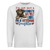 Oatmeal Heather i'm not just a daddy's little girl Premium Sweatshirt - MaliasSmallBusiness