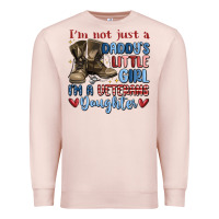 Pale Pink i'm not just a daddy's little girl Premium Sweatshirt - MaliasSmallBusiness