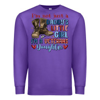 Purple i'm not just a daddy's little girl Premium Sweatshirt - MaliasSmallBusiness