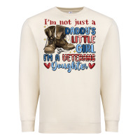 Sandshell i'm not just a daddy's little girl Premium Sweatshirt - MaliasSmallBusiness