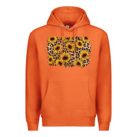 Carrot sunflower leopard background Premium Hoodie - AdoDesignShop