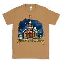 Toasted Coconut Christmas church and snow grace and mercy Classic Tee - AdoDesignShop