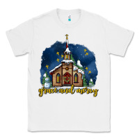 White Christmas church and snow grace and mercy Classic Tee - AdoDesignShop