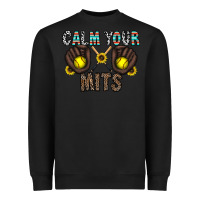 Black calm your mits Heavyweight Sweatshirt - CowhideDigitalArt