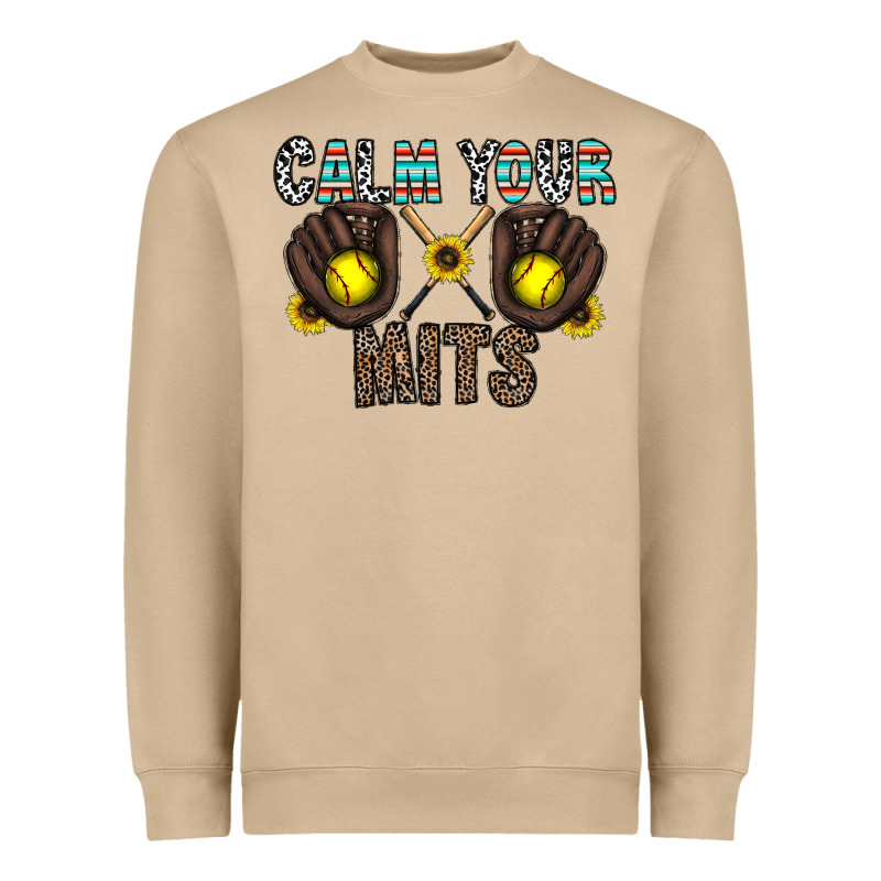 Calm Your Mits Heavyweight Sweatshirt by CowhideDigitalArt | Teevron