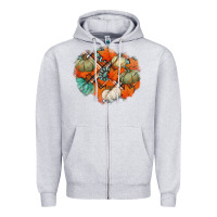 Heather Grey fall autumn patches Zipper Hoodie - Jasminsmagicworld