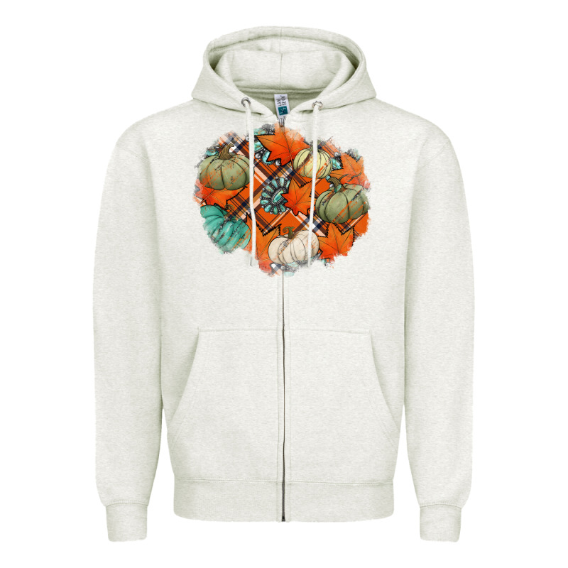 Fall Autumn Patches Zipper Hoodie by Jasminsmagicworld | Teevron