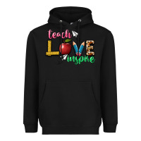 Black teach love inspire Heavyweight Hoodie - NancyCooperArtShop