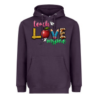 Plum teach love inspire Heavyweight Hoodie - NancyCooperArtShop