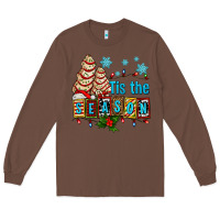 Chestnut tis the season christmas tree cake ado Long Sleeve Tee - AdoDesignShop