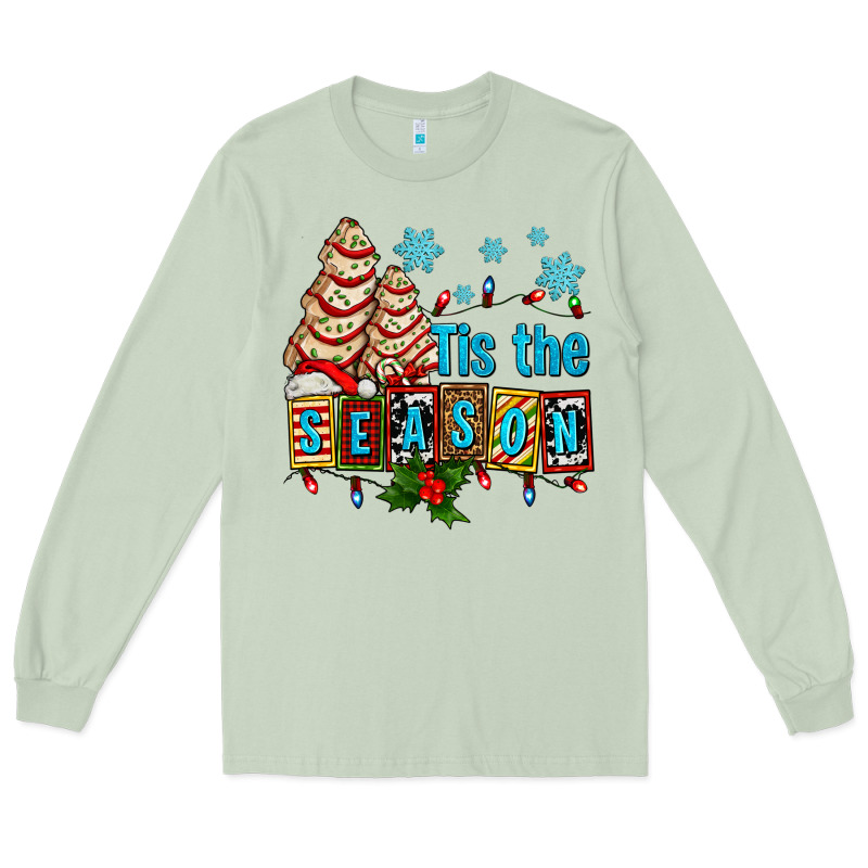 Tis The Season Christmas Tree Cake Ado Long Sleeve Tee by AdoDesignShop | Teevron