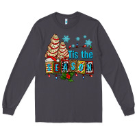 Smoke tis the season christmas tree cake ado Long Sleeve Tee - AdoDesignShop