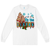White tis the season christmas tree cake ado Long Sleeve Tee - AdoDesignShop