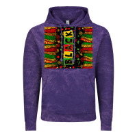 Cloud Purple Black license letters  juneteenth Vintage Hoodie - Zillion Design Studio