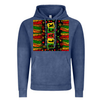 Vintage Denim Black license letters  juneteenth Vintage Hoodie - Zillion Design Studio