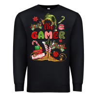 Black the gamer elf Premium Sweatshirt - MaliasSmallBusiness