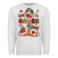 Oatmeal Heather the gamer elf Premium Sweatshirt - MaliasSmallBusiness