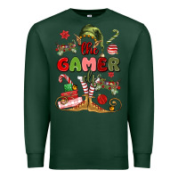 Sports Green the gamer elf Premium Sweatshirt - MaliasSmallBusiness