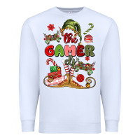 White the gamer elf Premium Sweatshirt - MaliasSmallBusiness