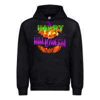 Black Happy Halloween Urban Hoodie - NancyCooperArtShop