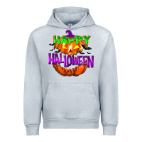 Heather Grey Happy Halloween Urban Hoodie - NancyCooperArtShop
