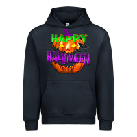 Navy Happy Halloween Urban Hoodie - NancyCooperArtShop