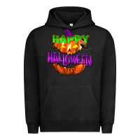 Pigment Black Happy Halloween Urban Hoodie - NancyCooperArtShop