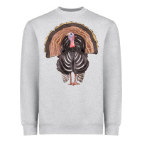 Heather Grey turkey Heavyweight Sweatshirt - FaDigitalArtStudio