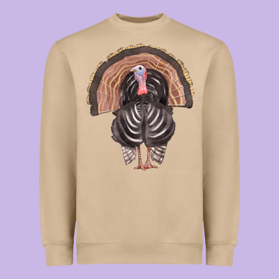 Turkey Heavyweight Sweatshirt Designed By Fadigitalartstudio