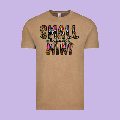 Small Business Mini Vintage Tee Designed By Cowhidedigitalart