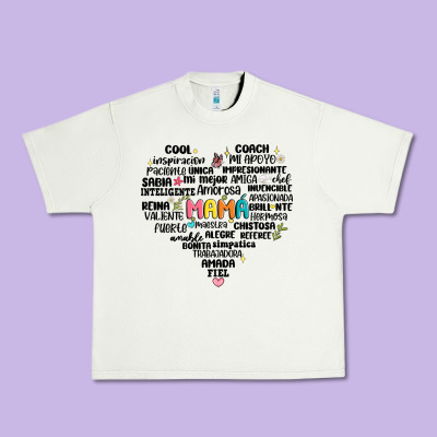 Spanish Mothers Day Urban Heavy Tee Designed By Jahusdesignshop